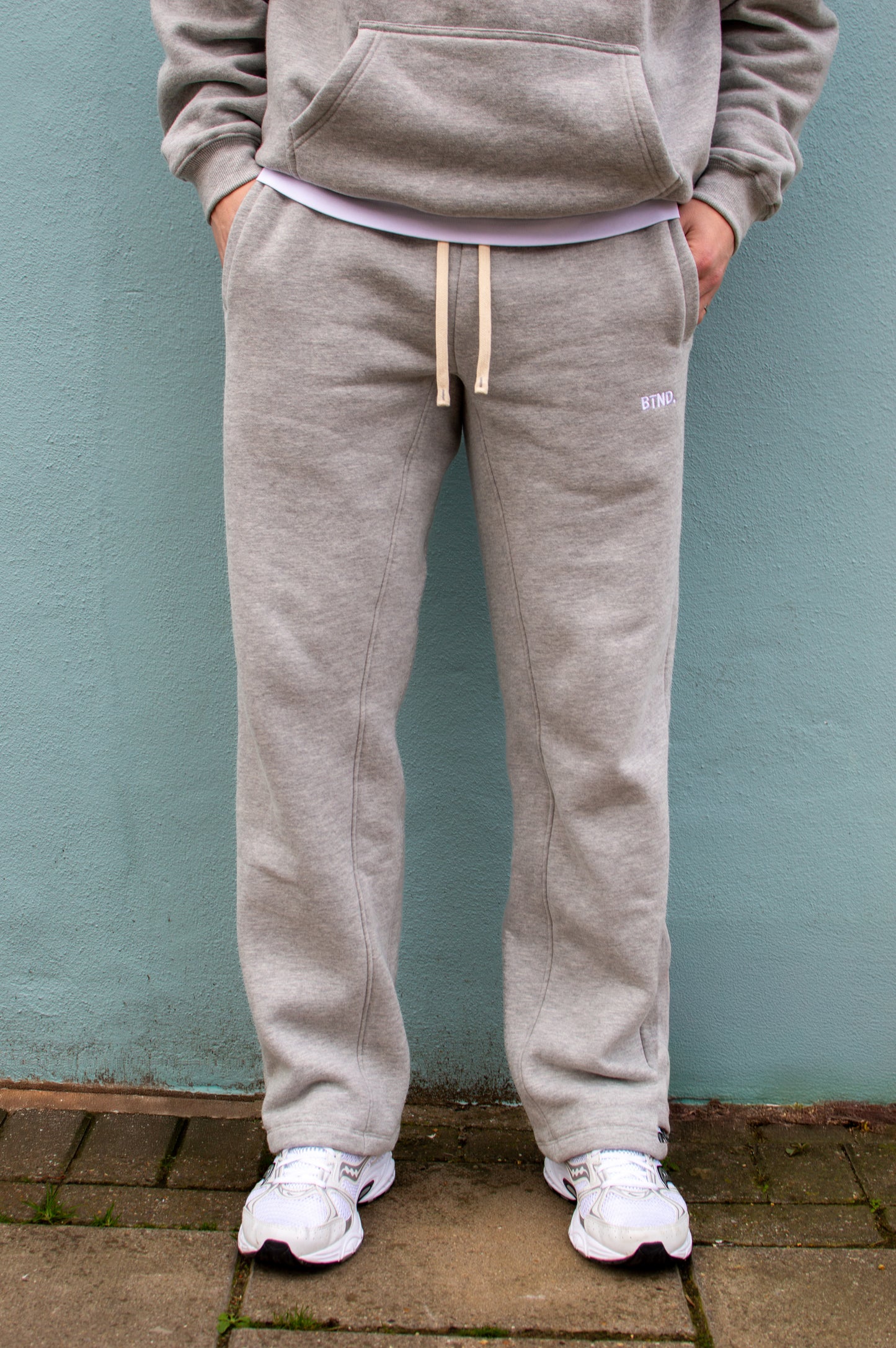 Oyster Grey Track Bottoms