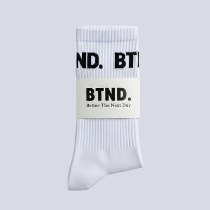 White Athleisure Socks