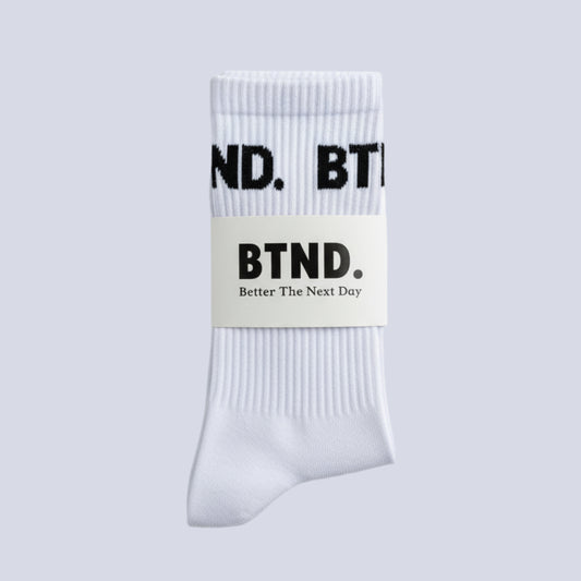 White Athleisure Socks