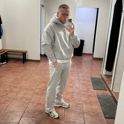 Oyster Grey Track Bottoms